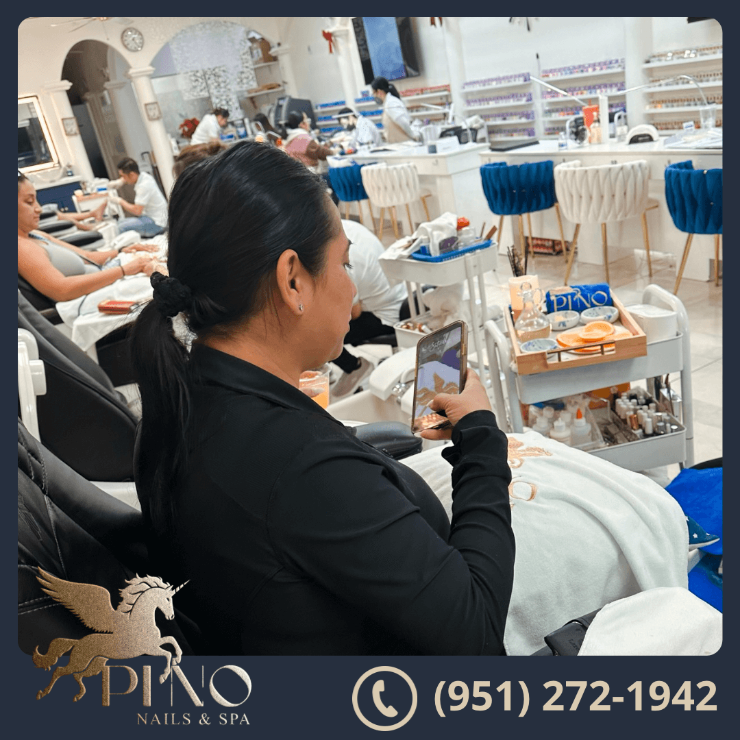 Nail enhancement design at Pino Nails